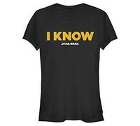 Star Wars Lo so Camicia, Nero mélange, XXL Donna