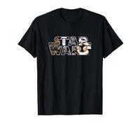 Star Wars Logo Characters Maglietta