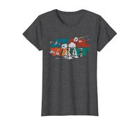 Star Wars Logo Cute Galactic Battles Maglietta, Donna, Grigio Scuro, XXL