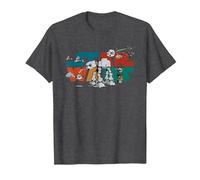 Star Wars Logo Cute Galactic Battles Maglietta, Uomo, Grigio Scuro, S