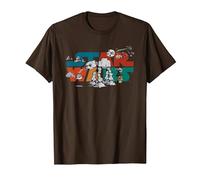 Star Wars Logo Cute Galactic Battles Maglietta, Uomo, Marrone, 3XL