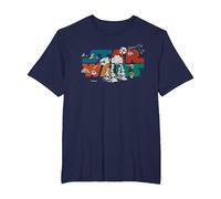 Star Wars Logo Cute Galactic Battles Maglietta, Uomo Taglie Grandi, Navy, 5X Tall