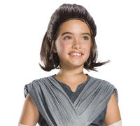 Star Wars: L'Ultimo Jedi Costume Da Bambina Di Rey Con Parrucca