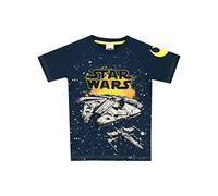 Star Wars - Maglietta a Maniche Corta Ragazzi - Millennium Falcon - 3 a 4 Anni