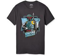 STAR WARS Maglietta a Maniche Corte da Uomo The Boba Fett, Carbone, M