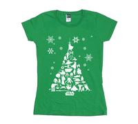 Star Wars Maglietta Albero di Natale Donna (BI40952)