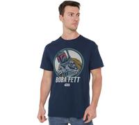 Star Wars Maglietta Unisex Star Wars Retro Boba, Blu Navy, 4XL