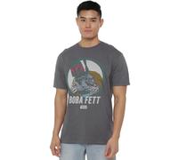 Star Wars Maglietta Unisex Star Wars Retro Boba, Carbone, 4XL