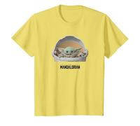 Star Wars Mandalorian Baby Yoda The Child Carriage Black Maglietta, Bambini, Limone, 8 Anni