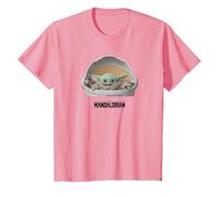 Star Wars Mandalorian Baby Yoda The Child Carriage Black Maglietta, Bambini, Rosa, 3 Anni