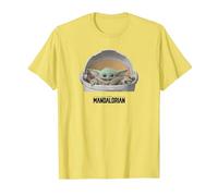 Star Wars Mandalorian Baby Yoda The Child Carriage Black Maglietta, Uomo, Limone, L