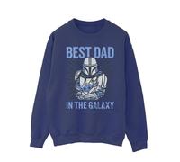 Star Wars Mandalorian Best Dad Galaxy Felpa Galassia Uomo (BI46755)
