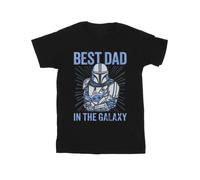 Star Wars Mandalorian Best Dad Galaxy Maglietta Galassia Uomo (BI52005)