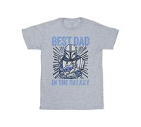 Star Wars Mandalorian Best Dad Galaxy Maglietta Galassia Uomo (BI52005)