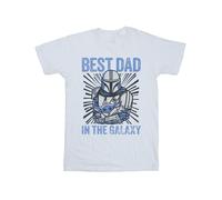Star Wars Mandalorian Best Dad Galaxy Maglietta Galassia Uomo (BI52005)