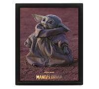 Star Wars Mandalorian - Grogu - Quadro Immagine 3D Lenticular 22x27cm Con Cornic