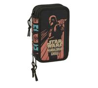 Star Wars Mandalorian & Grogu triple pencil case 37pcs Safta