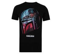 Star Wars Mandalorian - Helmet T - Shirt Uomo (Pacco da 1)