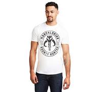 Star Wars Mandalorian Men's Emblem T-Shirt, White, XX-Large