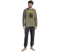 Star Wars Mandalorian - Pigiama a maniche lunghe, da uomo, Kaki, L