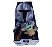 Simba - Star Wars The Mandalorian Personaggio 25 cm con Mini Grogu - Action Figure Dettagliata, Modello 6315870724, +0 mesi