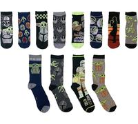 Star Wars Mandalorian The Bambino da Uomo 12 Giorni Di Calzini IN Advent Regalo