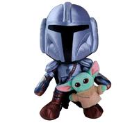 Simba - Star Wars The Mandalorian Personaggio 25 cm con Mini Grogu - Action Figure Dettagliata, Modello 6315870724, +0 mesi