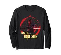 Star Wars Maul Shadow Lord Fear The Dark Side Lightsaber Maglia a Manica