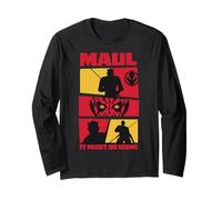 Star Wars Maul Shadow Lord Maul It Must Be Done 4 Panel Shot Maglia a Manica