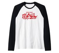 Star Wars Maul Shadow Lord Series Official Big Chest Logo Maglia con Maniche Raglan