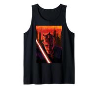 Star Wars Maul Shadow Lord Sith Lord in Front of Cityscape Canotta