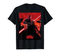Star Wars Maul Shadow Lord Sith Lord Lightsaber Towers Over Maglietta