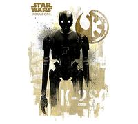 Star Wars, Maxi Poster Rogue One, K-2S0, Grunge, Multicolore