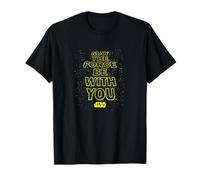 Star Wars May The Force Be With You Quote Maglietta