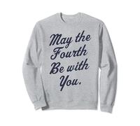 Star Wars May The Fourth Be With You Cursive Poster Sweatshirt