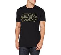 Star Wars Men's Basic Logo T Shirt, Natural, S UK