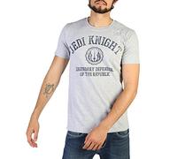 Star Wars Men's Jedi Knight Collegiate Regular Fit Crew Neck Short Sleeve T - Shirt, Grey (Grey Marl Spo), X-Large
