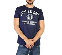 Star Wars Men's Jedi Knight Collegiate T Shirt, Blue (Navy Navy), XXL UK