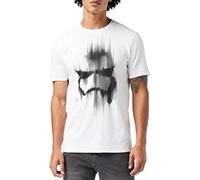 Star Wars Mens Trooper Mask T Shirt, White, M UK