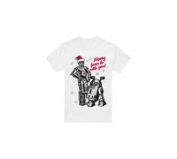 Star Wars Merry Christmas Droids Maglietta Uomo (TV3362)