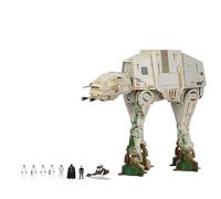 STAR WARS Micro Galaxy Squadron at-at Walker (Endor) Amazon Exclusive - Veicolo da 10 pollici con luci, suoni, zone di azione e accessori (giocattoli per bambini dagli 8 anni in su)