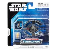 STAR WARS Micro Galaxy Squadron Droid Tri-Fighter - Veicolo da 4 pollici con micro personaggio Battle Droid da 2,5 cm