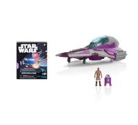 STAR WARS Micro Galaxy Squadron Mace Windu's Jedi Interceptor Mystery Bundle - Veicoli di rmatura leggera da 7,6 cm e classe scout con accessori (esclusiva Amazon)