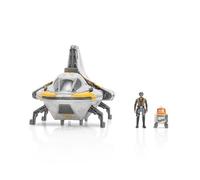 STAR WARS Micro Galaxy Squadron Phantom II - Veicolo da 5 pollici con due micro accessori da 2,5 cm