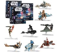 STAR WARS Micro Galaxy Squadron Scout Class Blind Box, confezione da 3 - Serie 5 - Ricevi 3 di 8 veicoli da collezione assortiti da 6,3 cm e figura da 2,5 cm, regalo per bambini, adolescenti, adulti