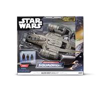 STAR WARS Micro Galaxy Squadron Starship Class Deluxe Razor Crest ARVALA-7 Scavenged con 1 pollice Din Djarin, Kuiil e Off-World Jawa SWJ0030 Veicolo multicolore e figure di et otto in su