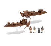 Star Wars Micro Galaxy Squadron SWJ0257 - Clash at Carkoon Battle Pack - 2 veicoli da 7,5 cm con 4 microfigure da 2,5 cm come accessorio