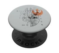 Star Wars Millennium Falcon Schematic PopSockets PopGrip Adesivo