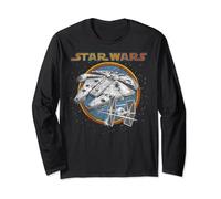 Star Wars Millennium Falcon TIE Fighter In Space Long Sleeve T-Shirt