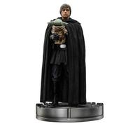 Star Wars The Mandalorian Art Scale Statua 1/10 Luke Skywalker E Grogu 21 Cm Iron Studios